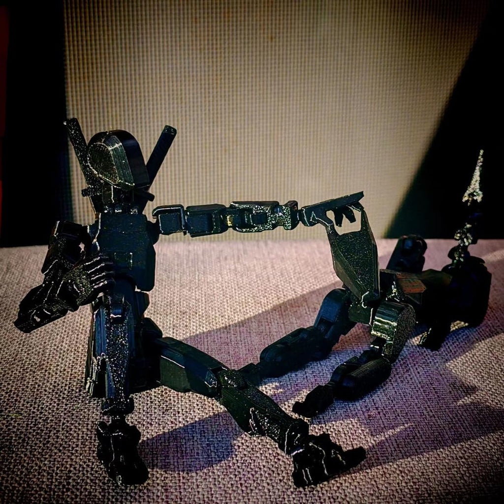 T13 3D Action Figure Set - Fully Articulated PETG Robot with Dog, Weapons, and 360° Joints by SOOZAFONE