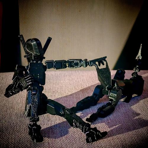 T13 3D Action Figure Set - Fully Articulated PETG Robot with Dog, Weapons, and 360° Joints by SOOZAFONE