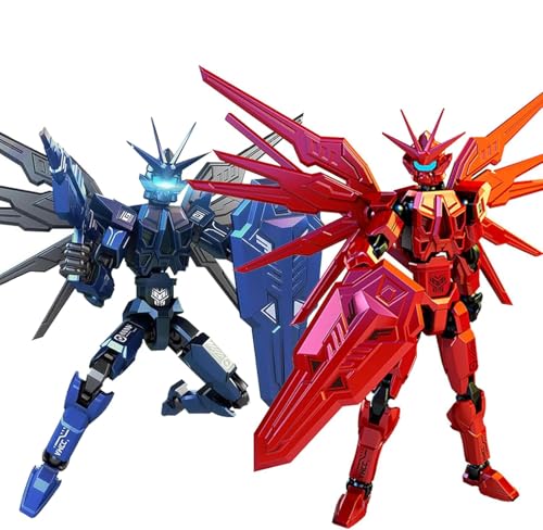 T13 Action Figure 2Pack – Fully Assembled 3D Printed Titan 13 Robot Set with Interchangeable Hands and Weapons