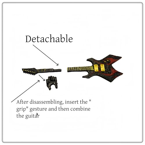 T13 Action Figure Pre-Assembled 5.4 Inch Fully Articulated Titan 13 Model with Sniper Rifle and Guitar - SENROELECTRONAGE