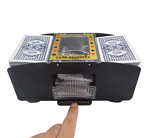 TAAVOP Automatic Card Shuffler – Battery-Powered for 1-2 Decks, Works with Poker, UNO, and More