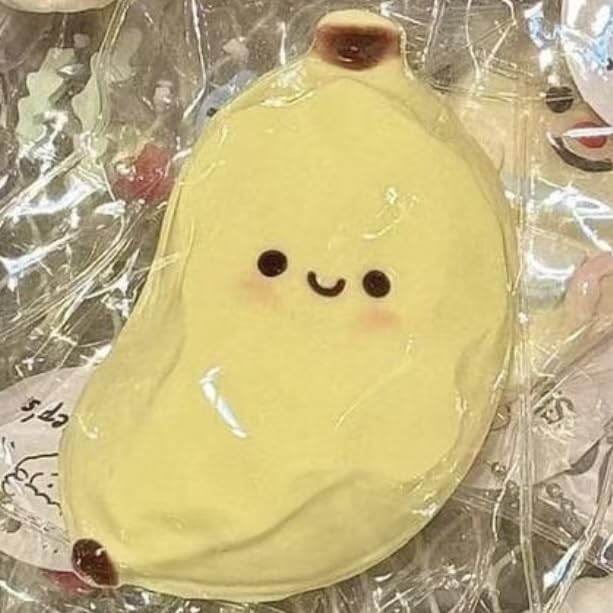 Taba Squishy Banana Stress Ball - Silica Gel Fidget Toy with Pendant by SHILIFE