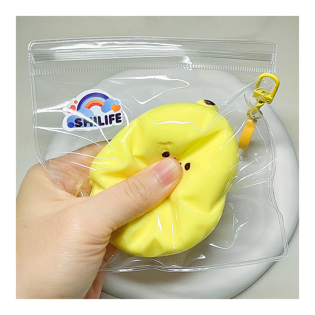 Taba Squishy Banana Stress Ball - Silica Gel Fidget Toy with Pendant by SHILIFE