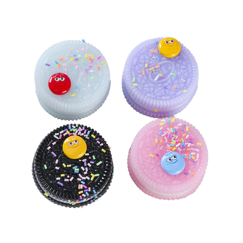 Taba Squishy Biscuit Toys 2-Pack – Sensory Fidget Stress Relief Squeeze Toy for Adults, Random Colors