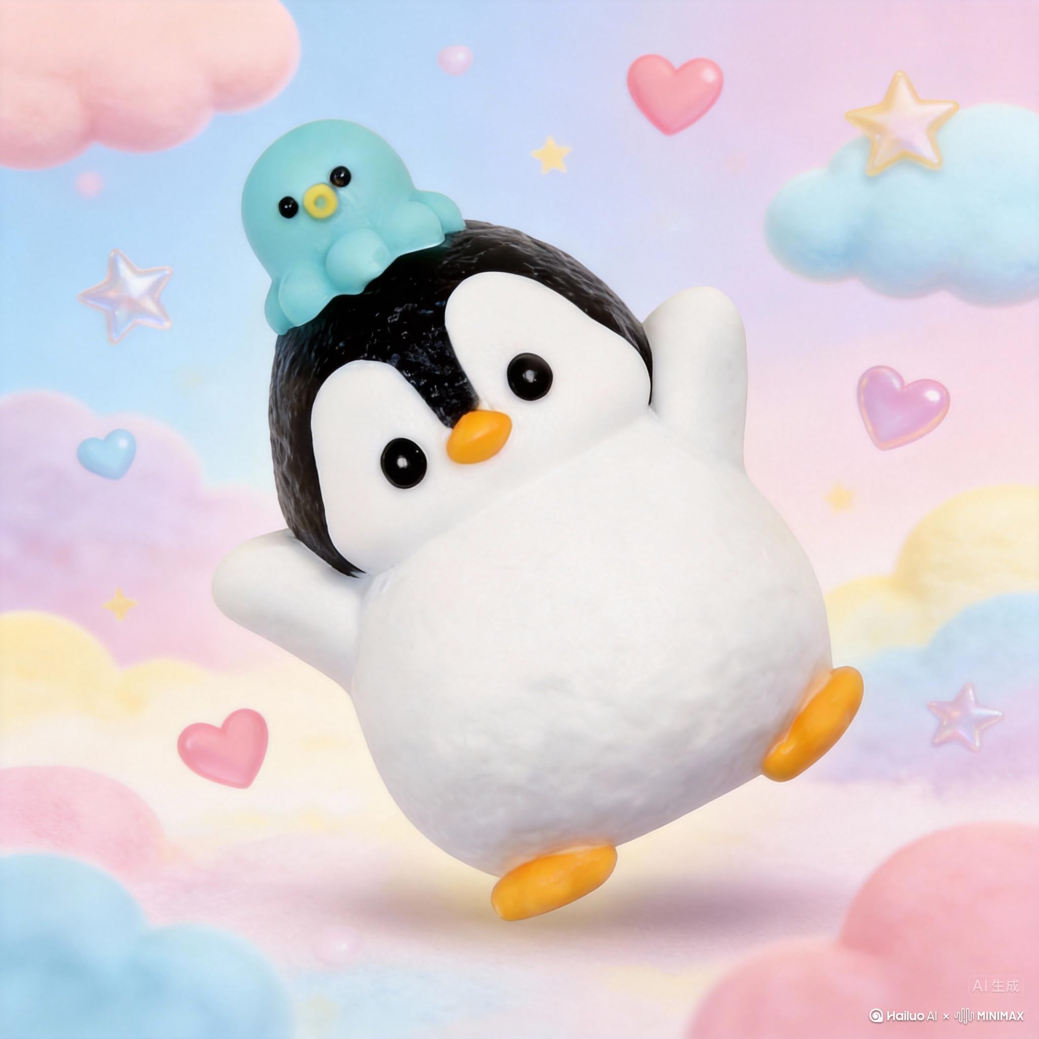 Taba Squishy Penguin – Cute Silicone Fidget Toy for Stress Relief and Anxiety