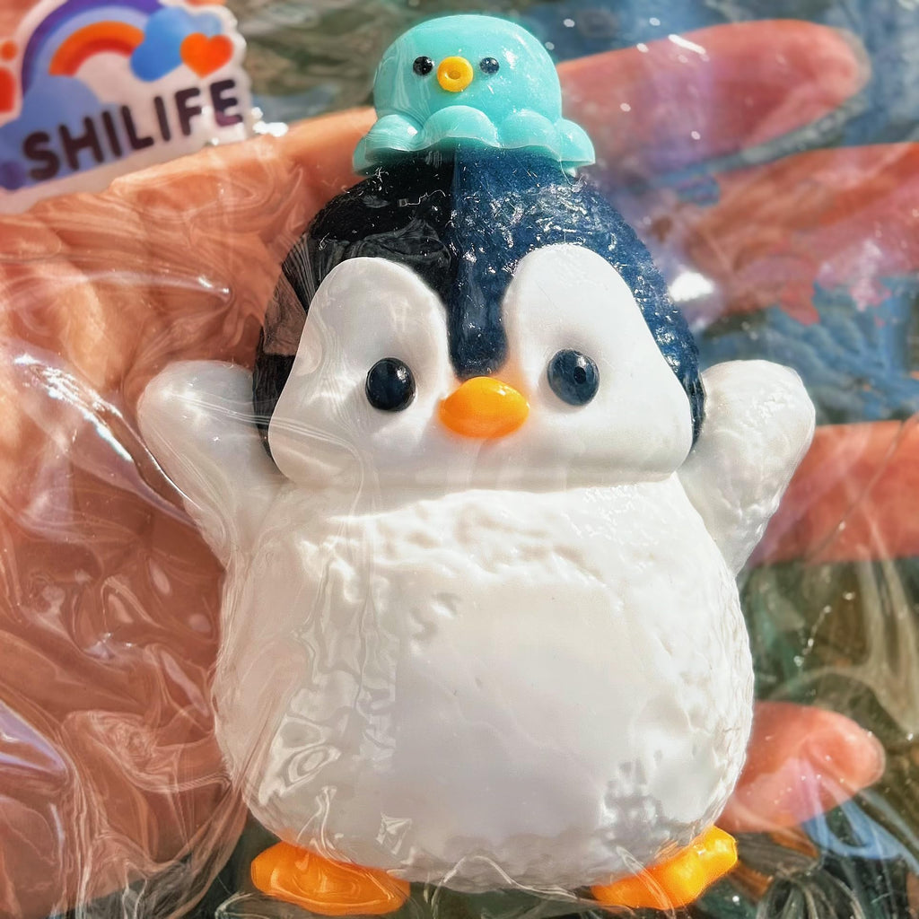 Taba Squishy Penguin – Cute Silicone Fidget Toy for Stress Relief and Anxiety