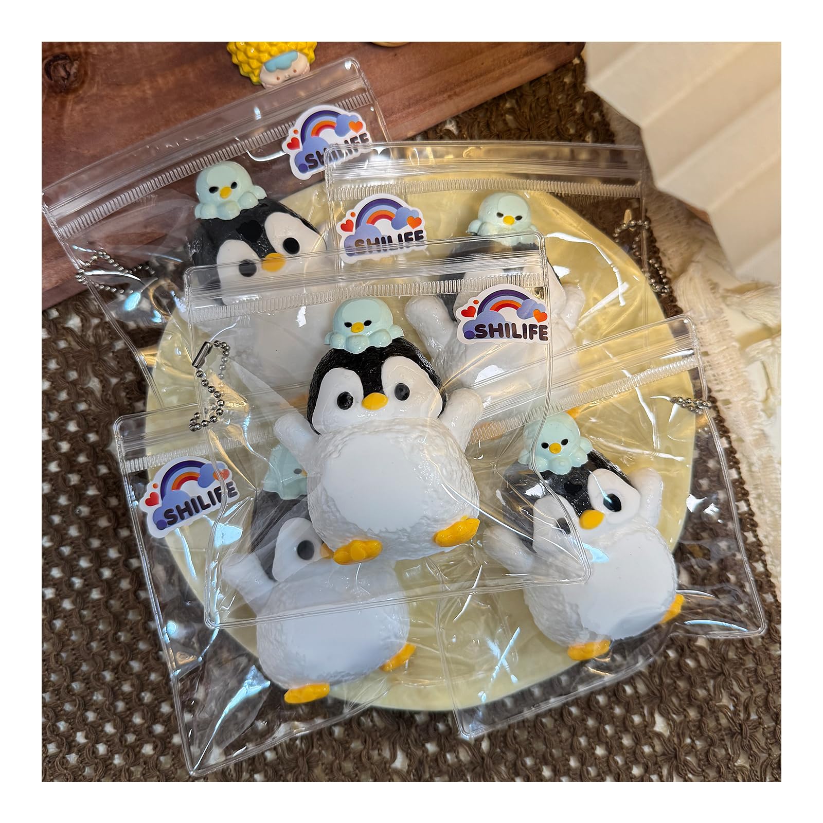 Taba Squishy Penguin – Cute Silicone Fidget Toy for Stress Relief and Anxiety
