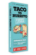 Taco vs Burrito Foodie Expansion Pack – 30 New Cards, Tortilla Holders, Ages 7+