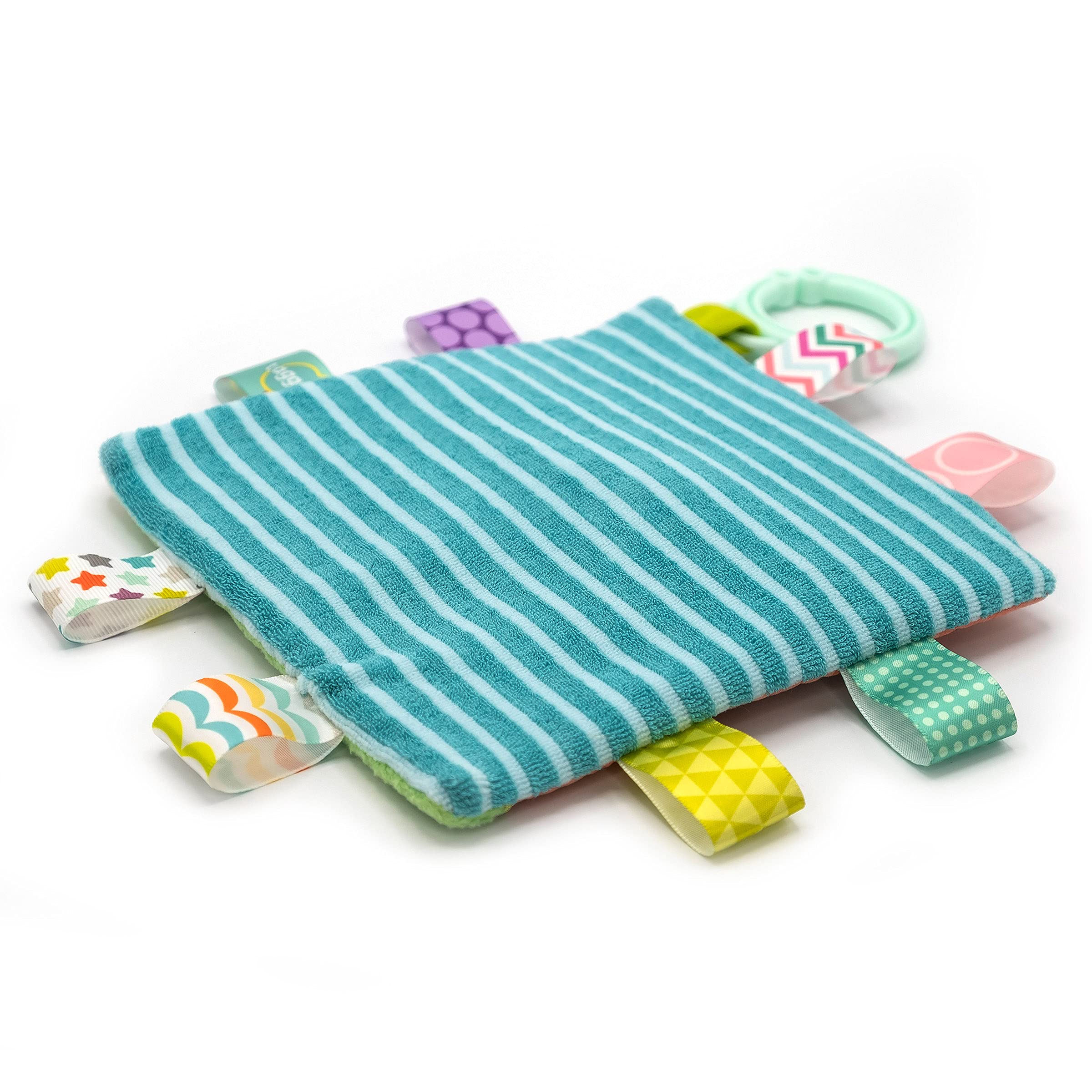 Taggies Painted Pony Crinkle Sensory Toy - 6.5x6.5 Inch Soft Baby Toy with Squeaker and Tags