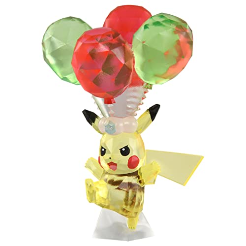 Takara Tomy Pokémon Moncolle Terastal Pikachu Figure – 3.9-Inch Collectible with Base