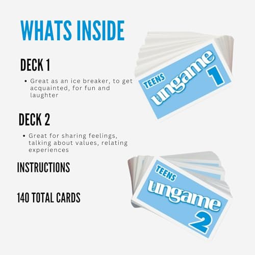 TaliCor Pocket Ungame for Teens: 140 Non-Competitive Conversation Cards (Ages 12-18)