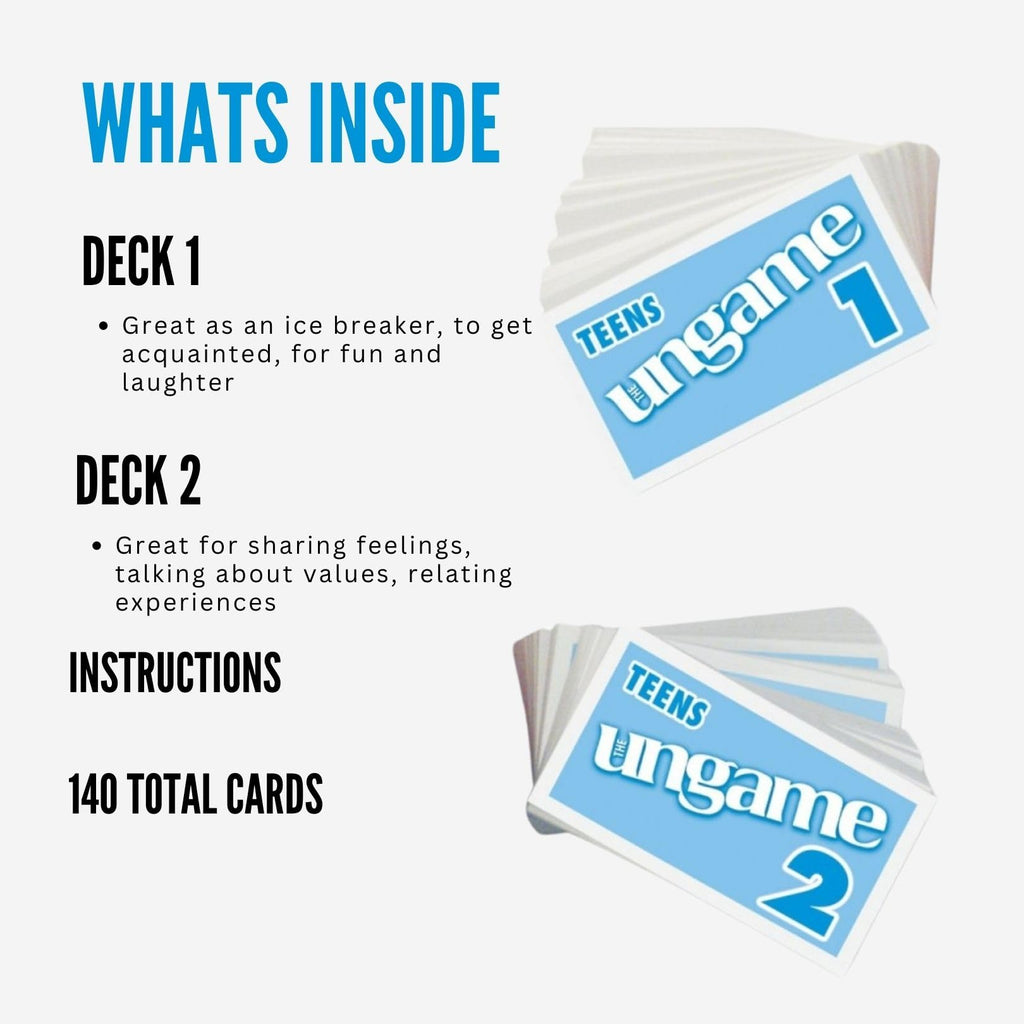 TaliCor Pocket Ungame for Teens: 140 Non-Competitive Conversation Cards (Ages 12-18)