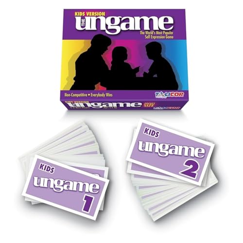 Talicor Pocket UNGAME Kids Edition – Non-Competitive Card Game for Ages 5+ – 140 Question Cards for Light & Serious Conversation