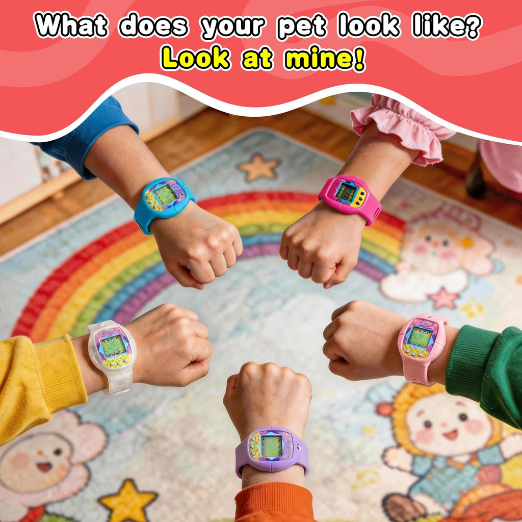 Tamagotchi Original Silicone Wristband Cover (Transparent) - Adjustable Strap, Protective, Easy Clean