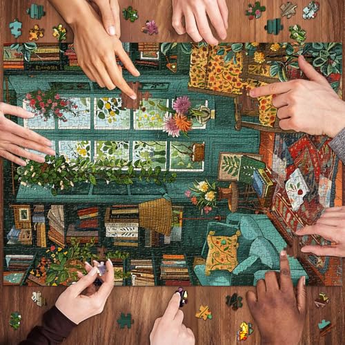 TangComplete 1000-Piece Succulent Jigsaw Puzzle – 27.5x19.7 Inch Adult Puzzle with Poster