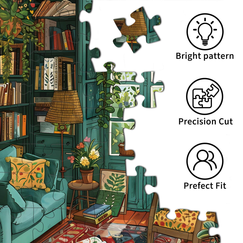 TangComplete 1000-Piece Succulent Jigsaw Puzzle – 27.5x19.7 Inch Adult Puzzle with Poster