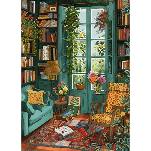 TangComplete 1000-Piece Succulent Jigsaw Puzzle – 27.5x19.7 Inch Adult Puzzle with Poster