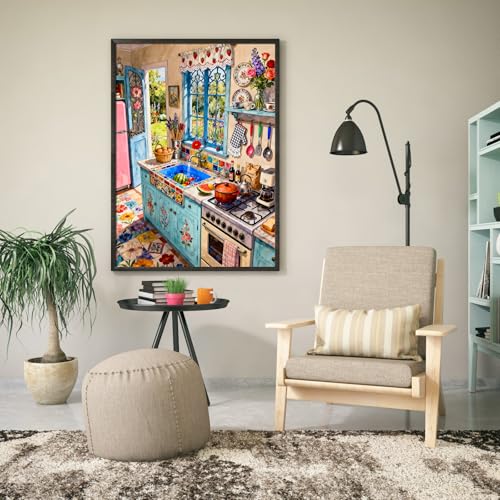 TangComplete 500-Piece Jigsaw Puzzle – Cozy Kitchen Theme, Difficult for Adults