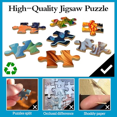 TangMosaic 1000 Piece Funny Dog Jigsaw Puzzle for Adults – 27.56" x 19.69" Finished Size, No Dust, Letter-Coded Backs