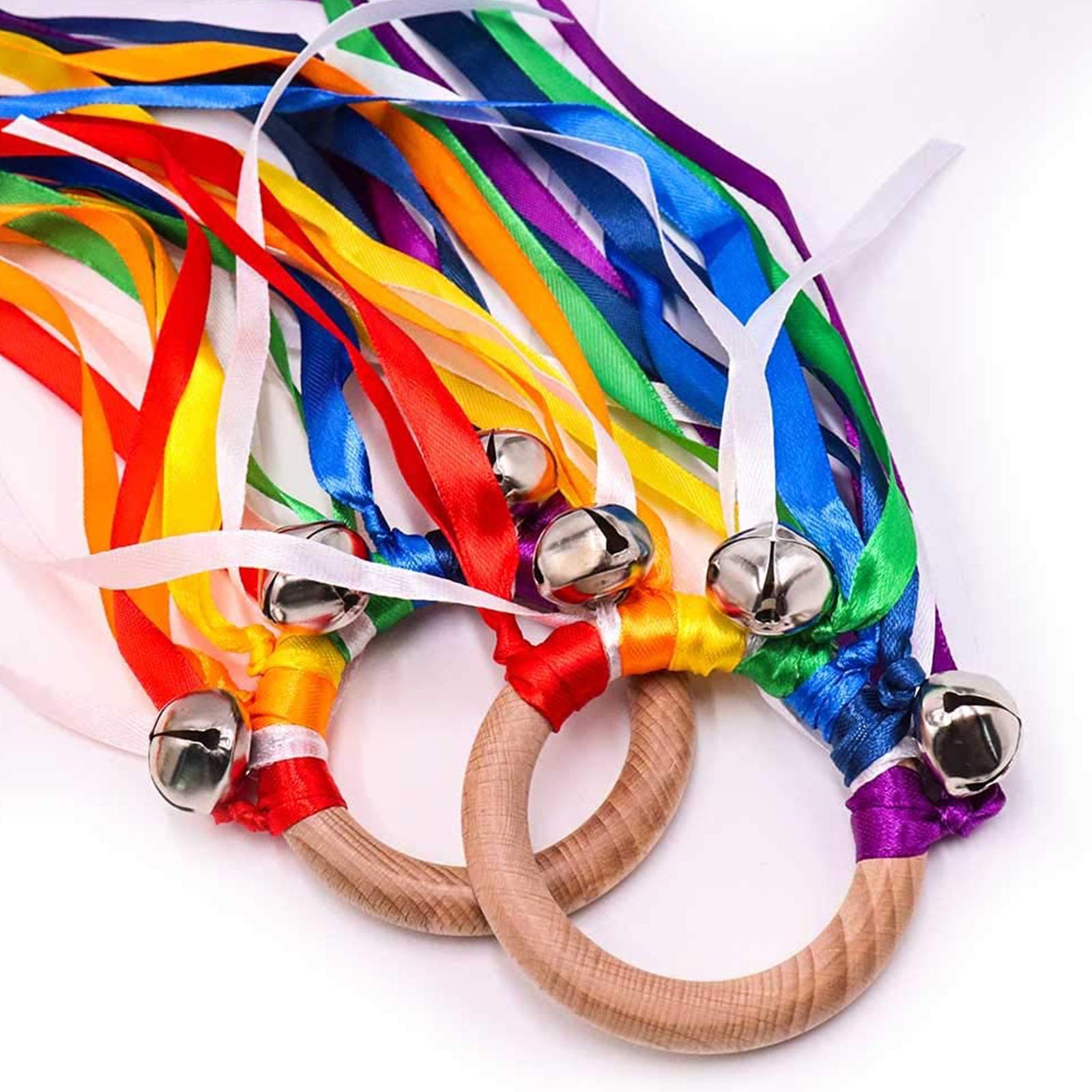 TANOFAR Ribbon Hand Kite – Wooden Sensory Toy for Babies and Toddlers