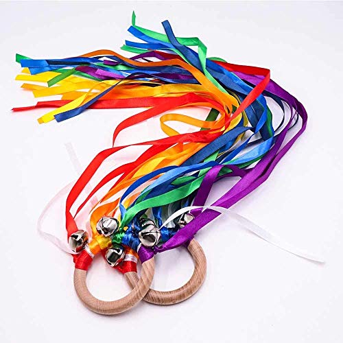 TANOFAR Ribbon Hand Kite – Wooden Sensory Toy for Babies and Toddlers