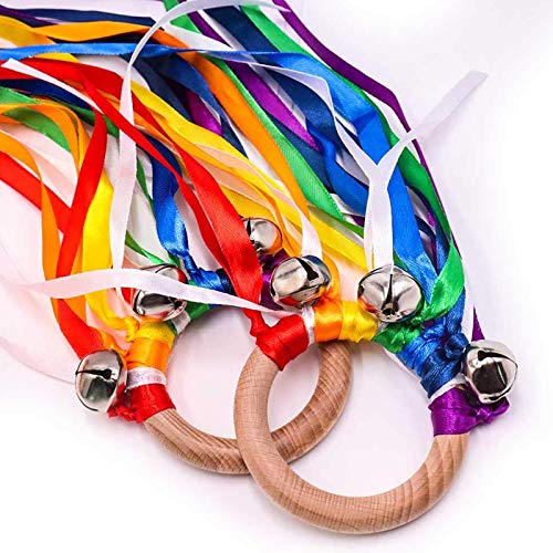 TANOFAR Ribbon Hand Kite – Wooden Sensory Toy for Babies and Toddlers