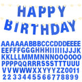 TaoBary 112 Pcs DIY Glitter Letter Kit - Dark Blue Customizable Banner Letters for Party Decor