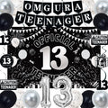 TAOTOSUNE 13th Birthday Decorations Kit for Teens – Black White Silver Theme with Banner, Backdrop, Foil Balloons, and More