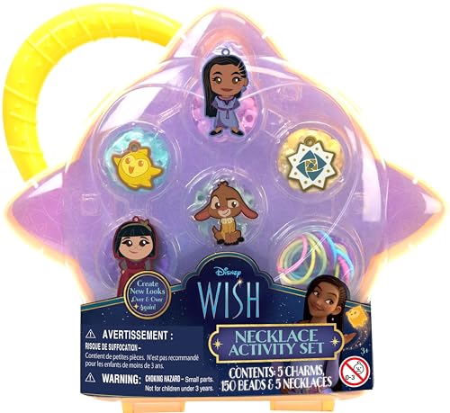 Tara Toys Disney Wish Necklace Activity Set - Craft 6 Beaded Necklaces with Charms