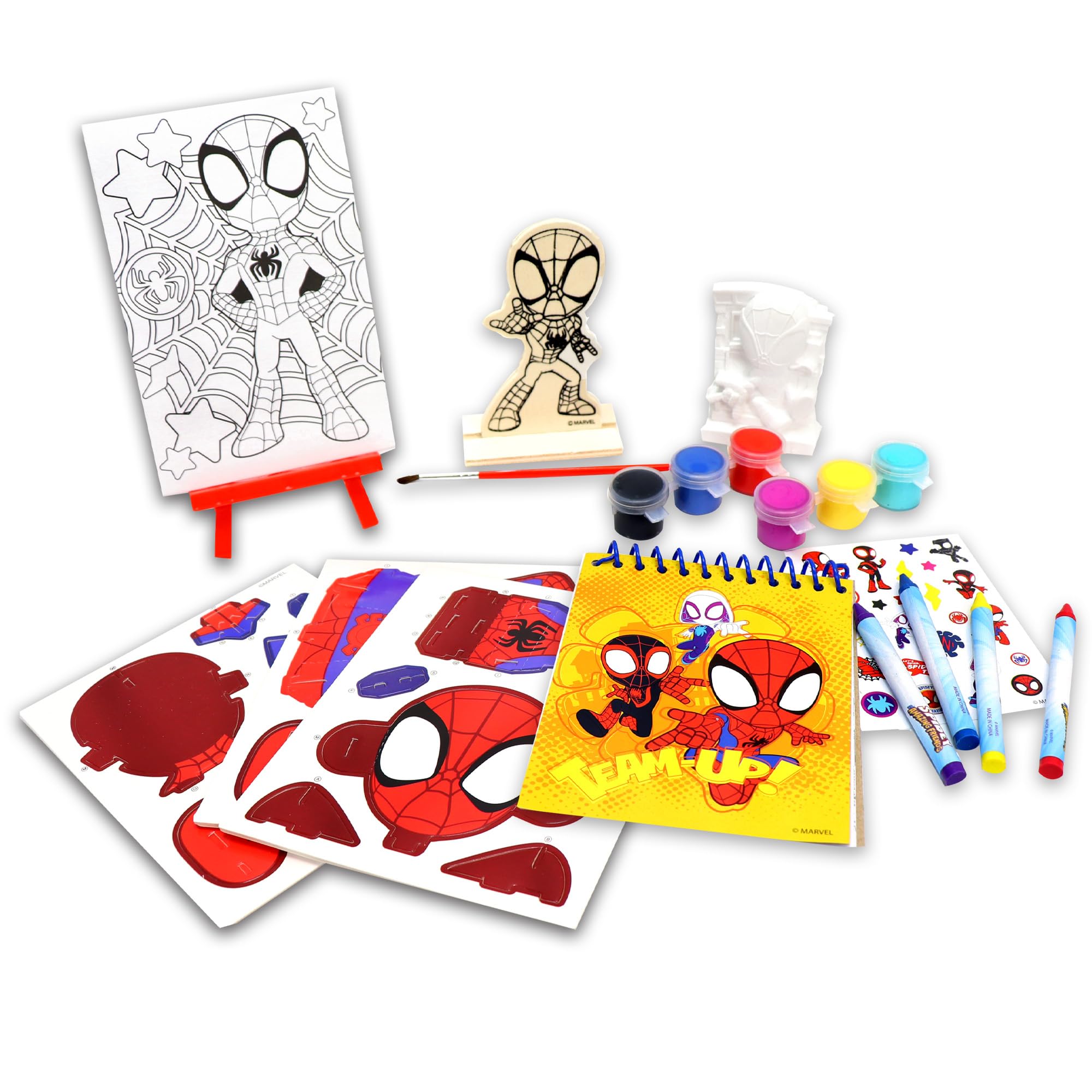 Tara Toys Spidey 5-in-1 Creativity Tub – Multi-Activity Craft Kit for Kids Ages 3+