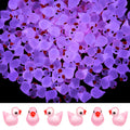 Tarpop 150-Pack Pink Mini Luminous Resin Ducks – Glow-in-the-Dark Garden & DIY Decor