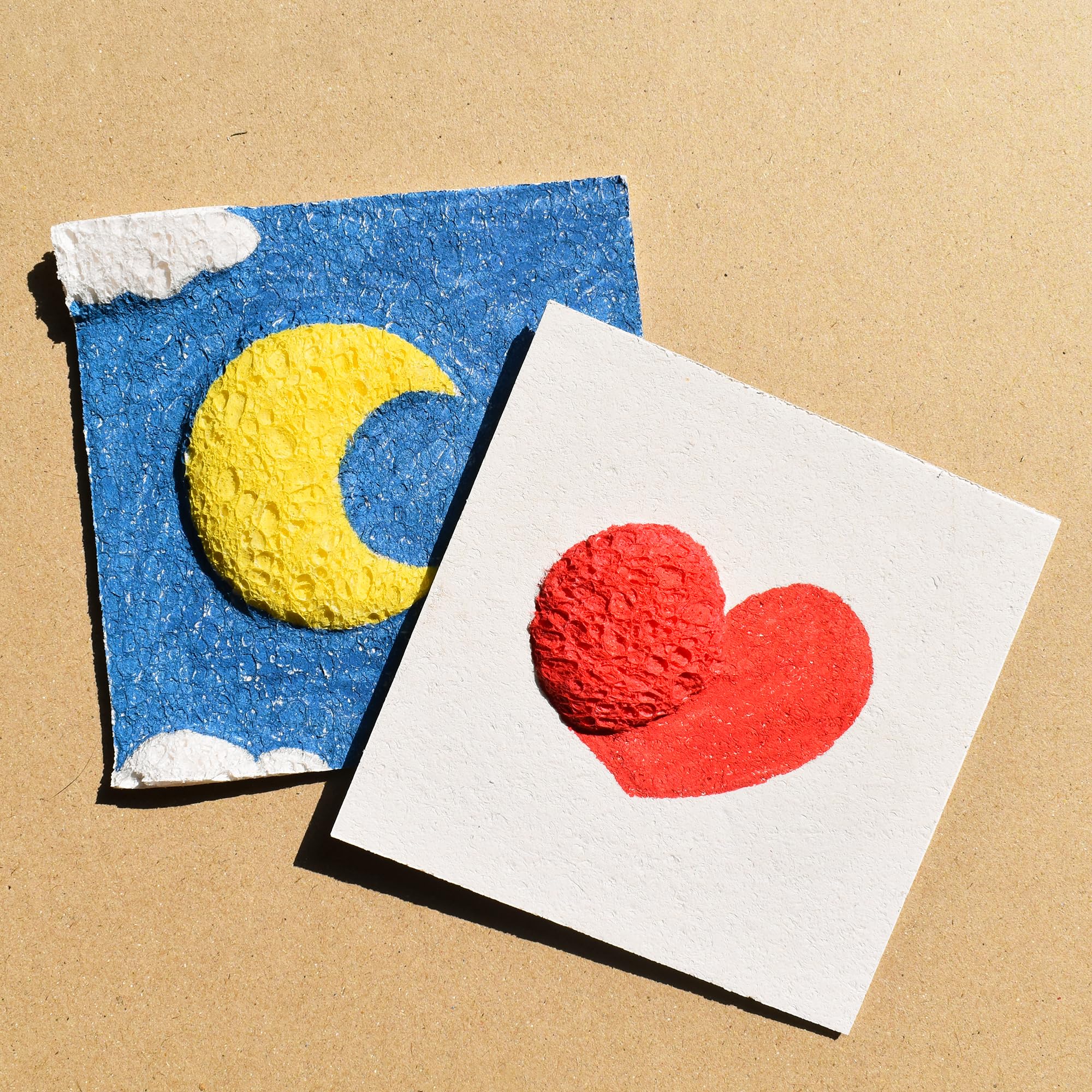 Tatahu Magic Puffy Paper Kit: 3D Foam Texture Sheets for DIY Art and Crafts