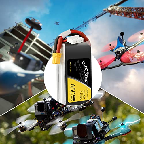Tattu 11.1V 650mAh 75C 3S LiPo Battery Pack with XT30 for 90-180 Size Quadcopters