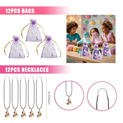 Tazimi 122-Piece Roller Skate Party Favor Pack – Stickers, Keychains, Bracelets for Skate Themed Parties