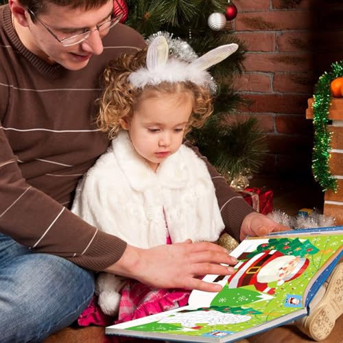 TBEEJ Christmas Sticker Paint Books for Kids Ages 3+ - 2 Books, 20 Pictures, 20 Sticker Sheets