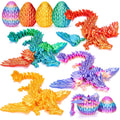 TBOLINE Flying Dragon Eggs Set – 4 3D Printed Dragons with Interchangeable Wings & Refillable Eggs