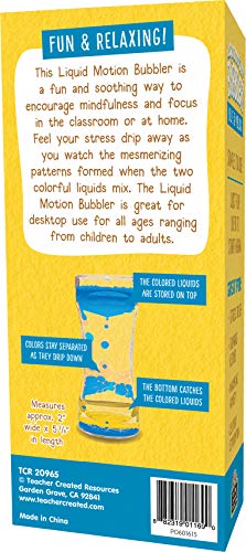 Teacher Created Resources Blue & Yellow Liquid Motion Bubbler - Calming Desk Toy for Mindfulness and Focus (TCR20965)