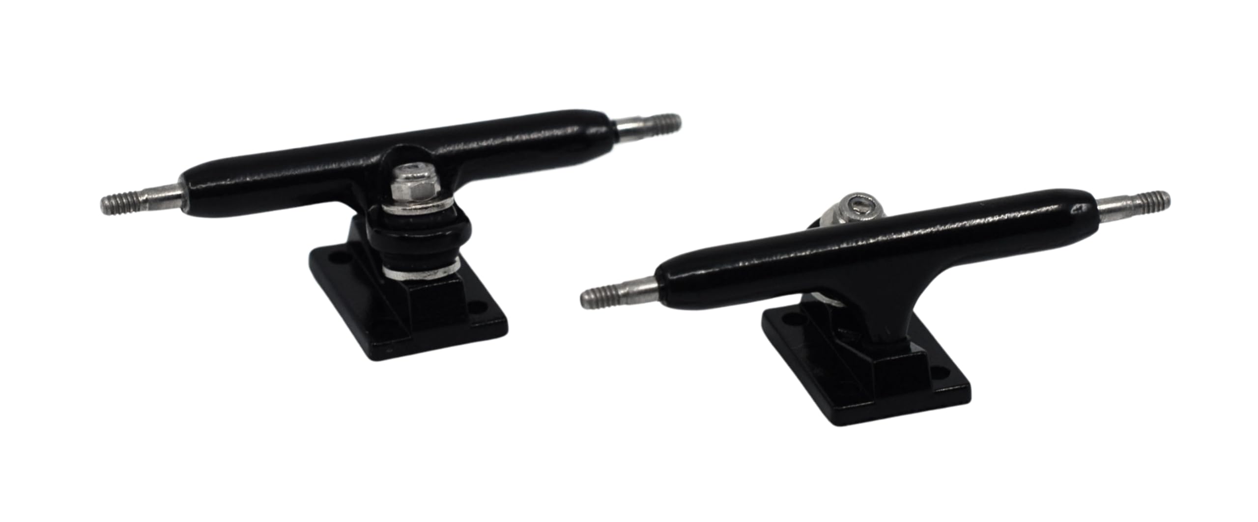 Teak Tuning 32mm Prodigy Gen2 Pro Fingerboard Trucks – Black Pro-Style Base and Hanger with Locknut Kingpin and Teal Bubble Bushings