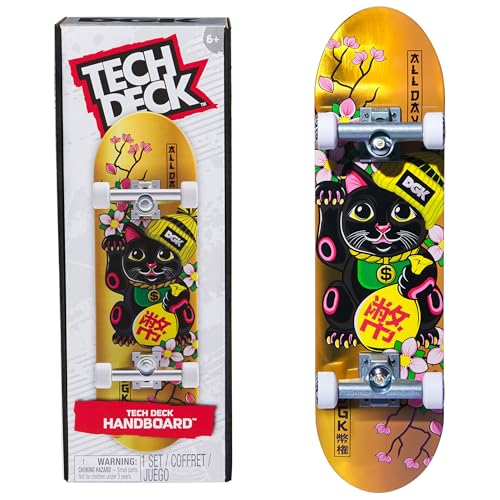 Tech Deck DGK Handboard - Authentic Mini Skateboard for Hands, 10.857-Inch Long, Die-Cast Trucks, Ages 6+