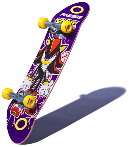 Tech Deck Finesse X Sonic The Hedgehog Handboard - Large Hand Skateboard for Tricks, Ages 6+