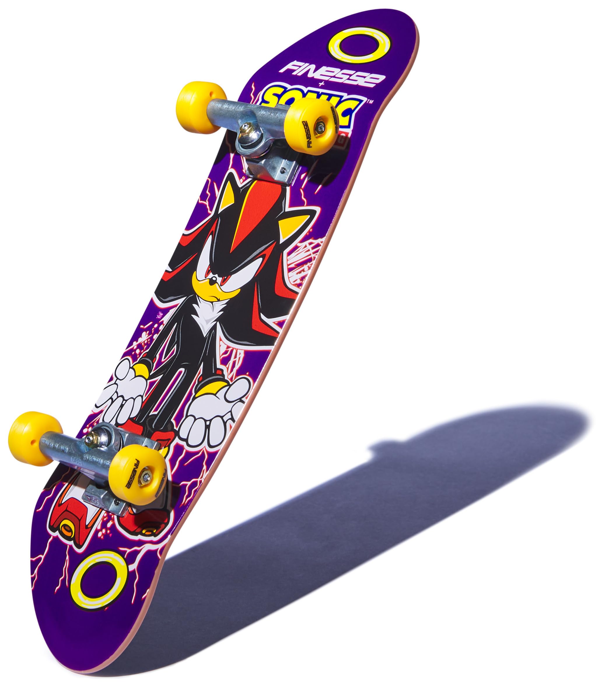 Tech Deck Finesse X Sonic The Hedgehog Handboard - Large Hand Skateboard for Tricks, Ages 6+