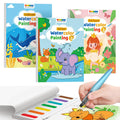 TECJOE 3-Pack Water Painting Books: Mess-Free Art Set for Toddlers (Forest, Sea & Princess)