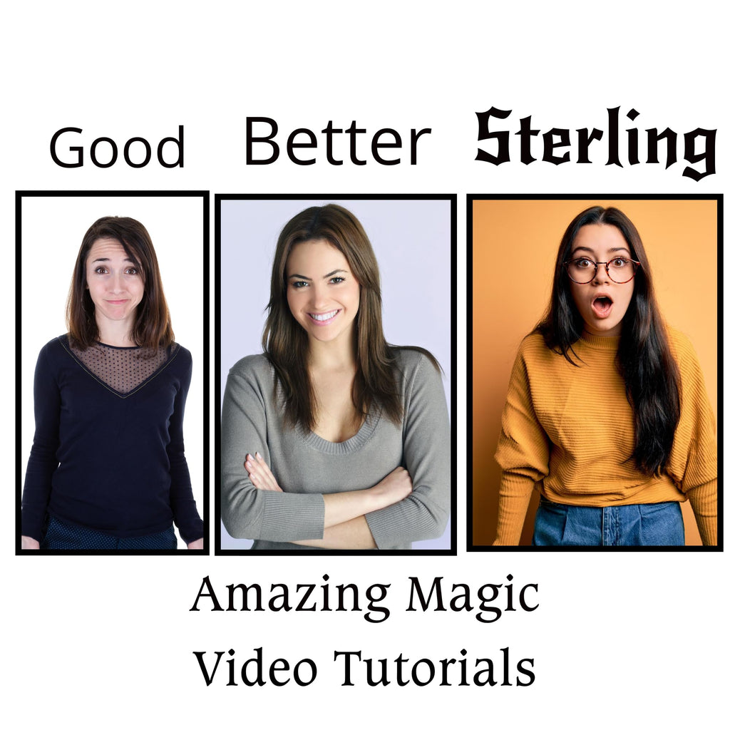 Ted's Sterling Magic Professional Gaffed Deck Kit – Bicycle Stock Cards with Video Tutorials for Beginner to Pro Magicians
