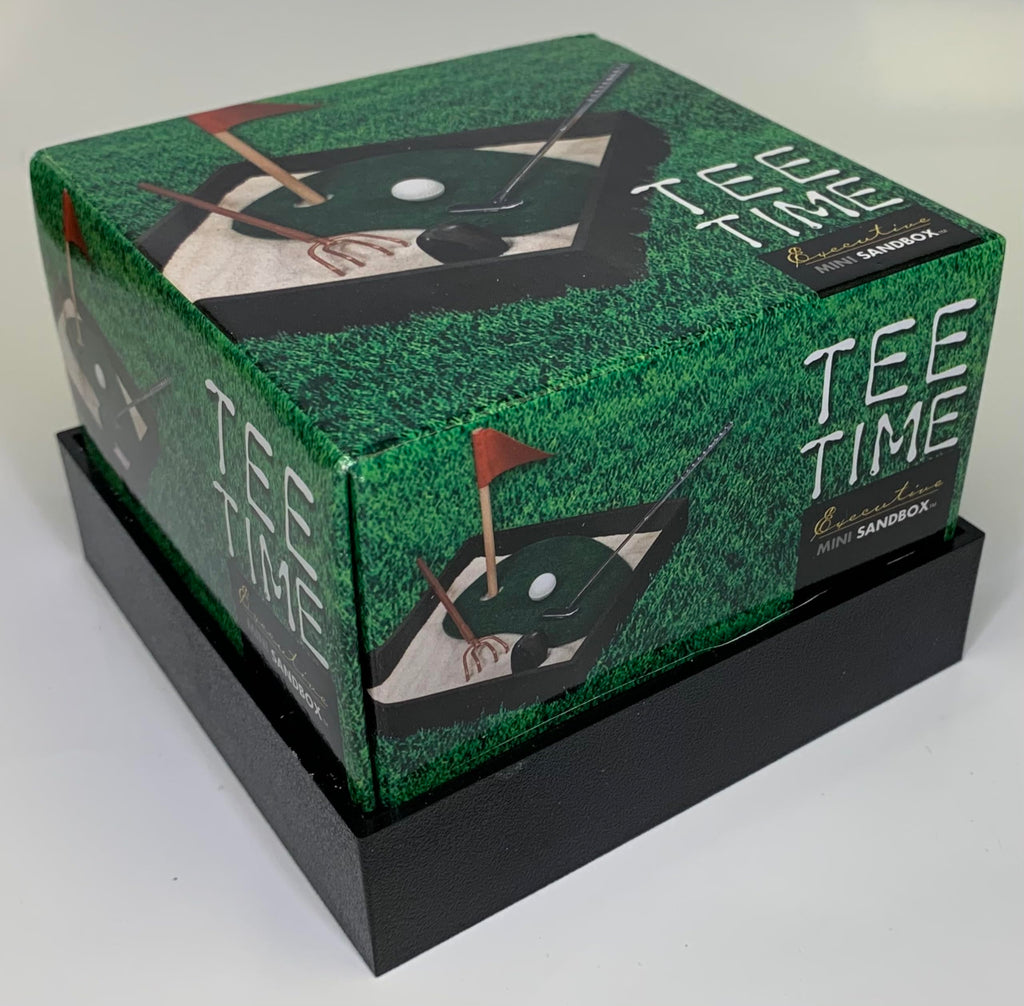 Tee Time Executive Mini Sandbox – Desktop Golf Zen Garden by Be Good Company