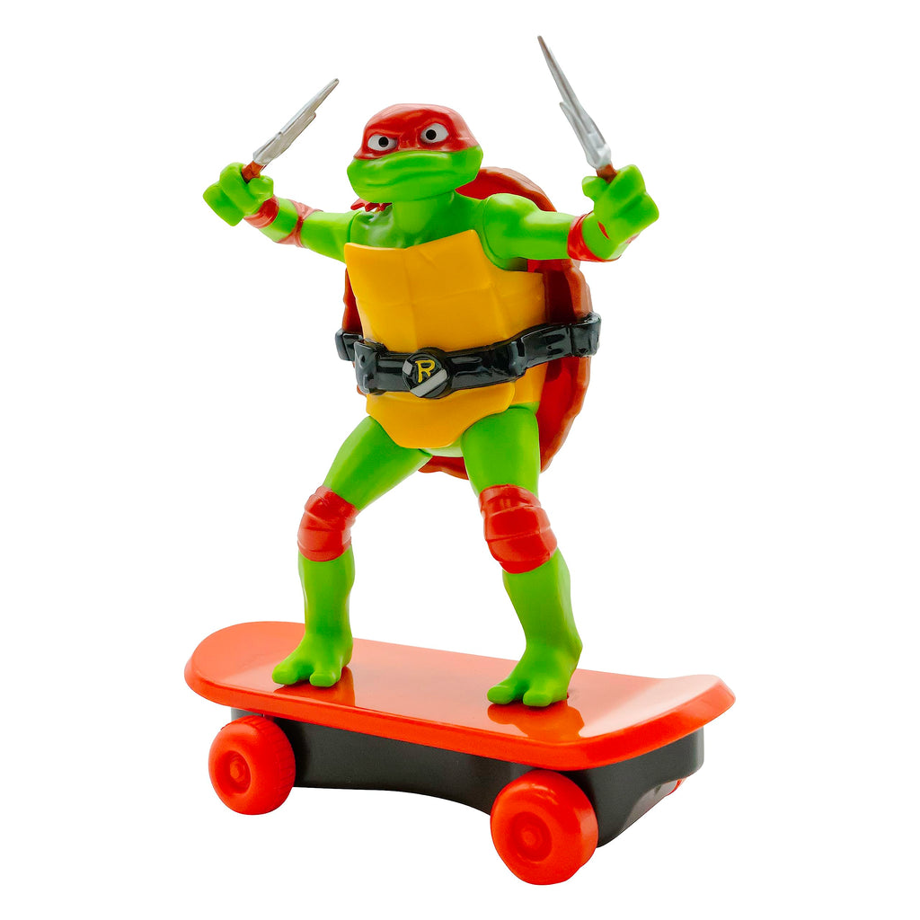 Teenage Mutant Ninja Turtles Raphael Sewer Shredder Pullback Skateboard Toy for Kids Ages 3+