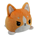 TeeTurtle 4-Inch Reversible Corgi Plushie – Orange Flip Toy with Embroidered Details for Collectors