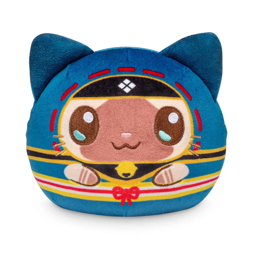 TeeTurtle 4-Inch Reversible Palico Plushie - Official Capcom Flip Plush with Two Expressions - Soft Embroidered Collectible Toy