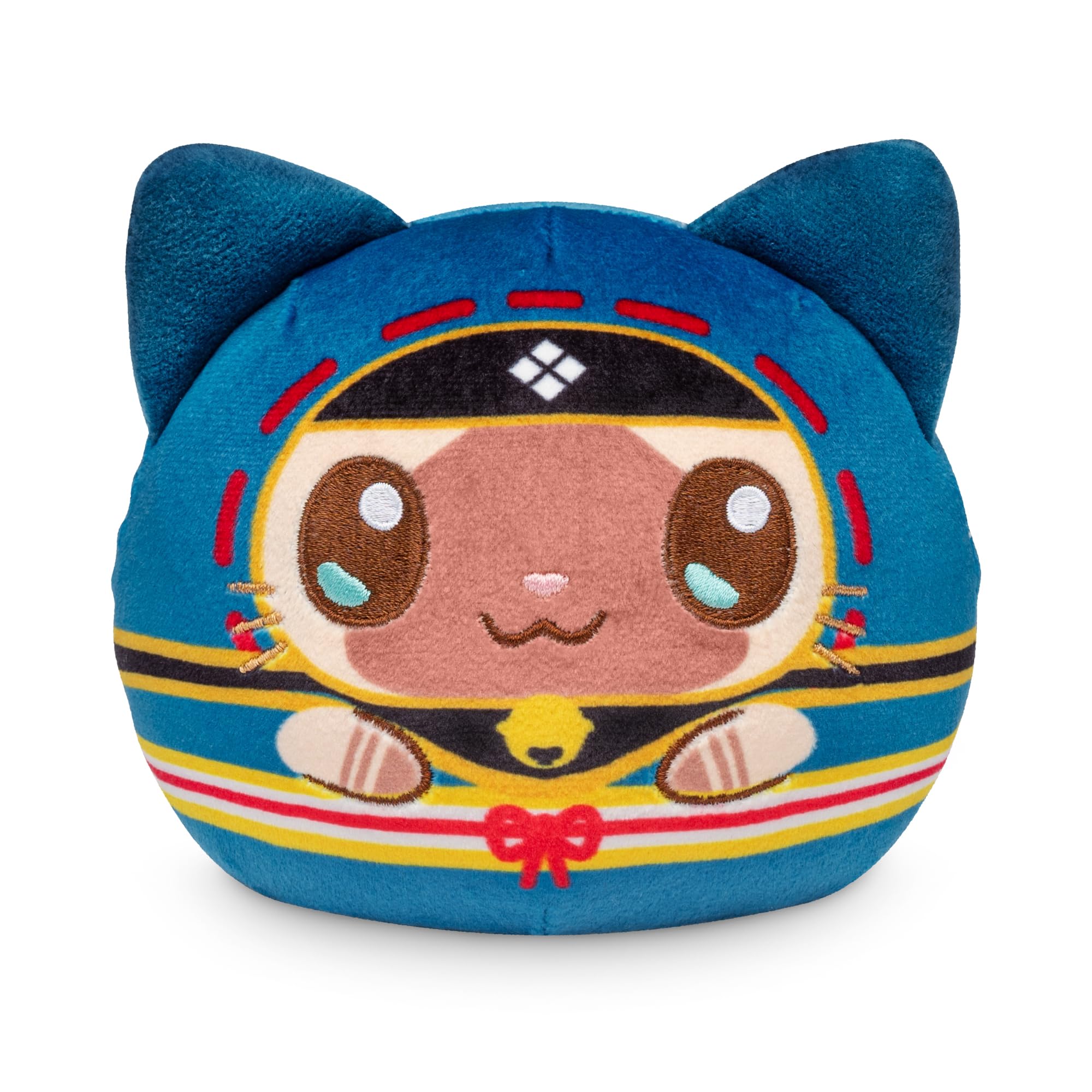 TeeTurtle 4-Inch Reversible Palico Plushie - Official Capcom Flip Plush with Two Expressions - Soft Embroidered Collectible Toy
