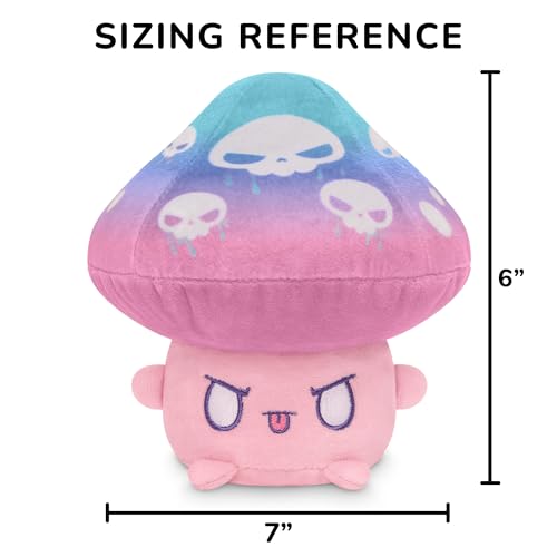 TeeTurtle 6" Skulls Mushroom Plushie – Cute Kawaii Soft Stuffed Toy