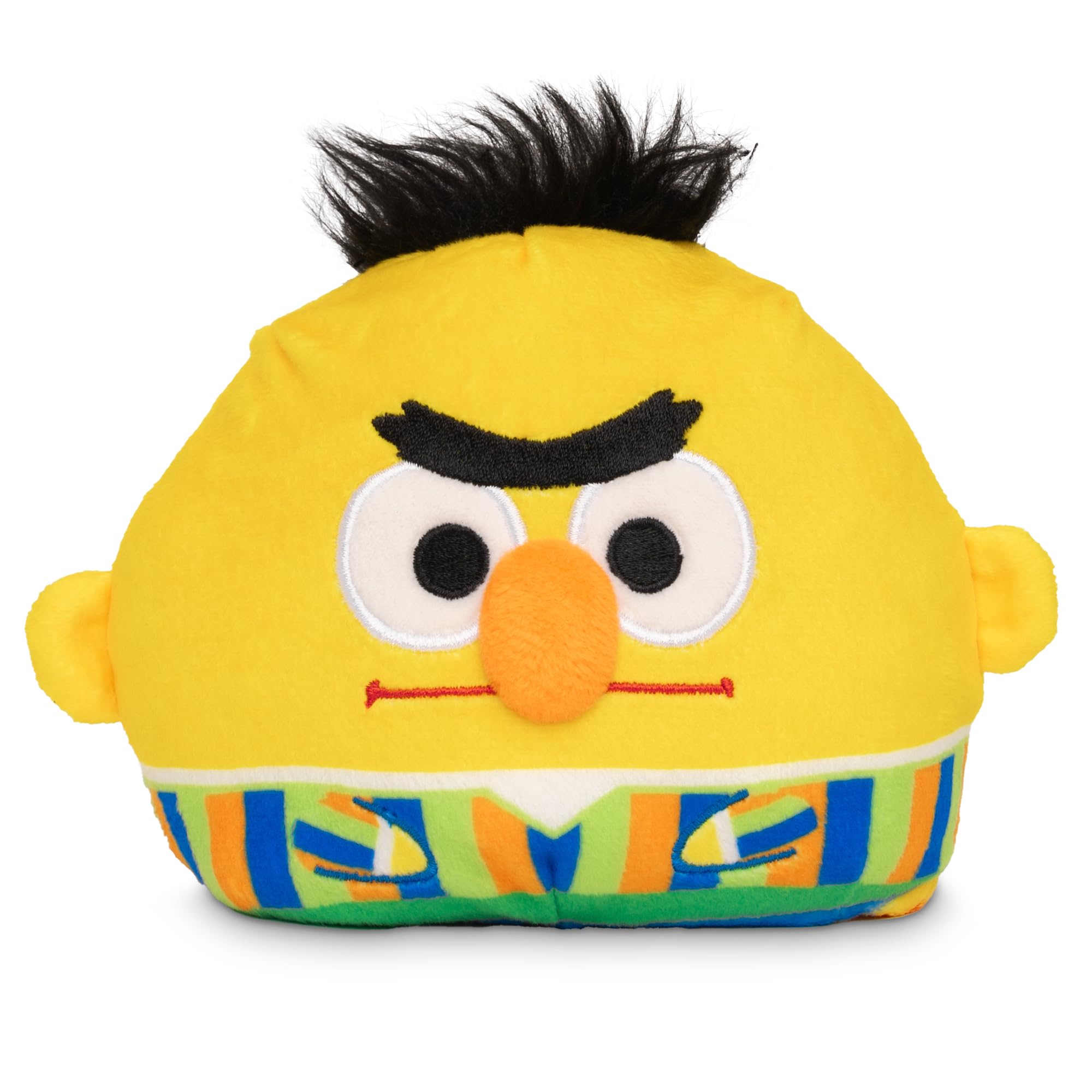 TeeTurtle Bert and Ernie Reversible Plushie - 4" Sesame Street Mood Toy, Soft Stuffed Animal for Kids and Adults